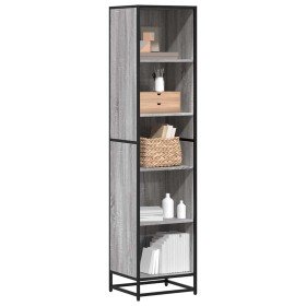 Estantería madera ingeniería gris sonoma 40x35x170,5 cm en Librerías y estanterías | Comprar online en Foru.es