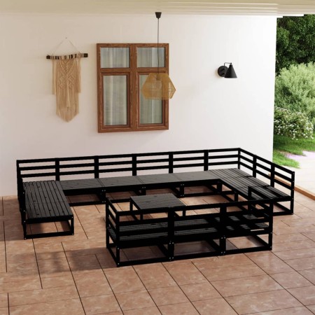 Juego de muebles de jardín 14 piezas madera maciza de pino en Conjuntos de jardín | Comprar online en Foru.es