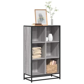 Estantería madera de ingeniería gris sonoma 65,5x33x107,5 cm en Librerías y estanterías | Comprar online en Foru.es