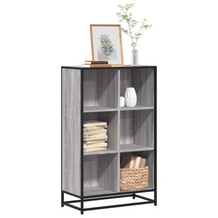 Estantería madera de ingeniería gris sonoma 65,5x33x107,5 cm en Librerías y estanterías | Comprar online en Foru.es