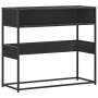 Mesa consola de madera contrachapada negro 90x35x80 cm en Mesas auxiliares | Comprar online en Foru.es