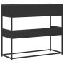 Mesa consola de madera contrachapada negro 90x35x80 cm en Mesas auxiliares | Comprar online en Foru.es