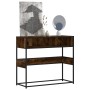 Mesa consola de madera de ingeniería roble ahumado 90x35x80 cm en Mesas auxiliares | Comprar online en Foru.es