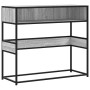 Mesa consola madera de ingeniería gris Sonoma 90x35x80 cm en Mesas auxiliares | Comprar online en Foru.es