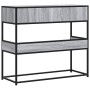 Mesa consola madera de ingeniería gris Sonoma 90x35x80 cm en Mesas auxiliares | Comprar online en Foru.es