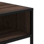 Mesa consola madera de ingeniería marrón roble 90x35x80 cm en Mesas auxiliares | Comprar online en Foru.es
