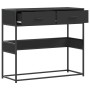 Mesa consola de madera contrachapada negro 90x35x80 cm en Mesas auxiliares | Comprar online en Foru.es