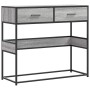 Mesa consola madera de ingeniería gris Sonoma 90x35x80 cm en Mesas auxiliares | Comprar online en Foru.es
