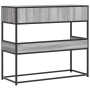 Mesa consola madera de ingeniería gris Sonoma 90x35x80 cm en Mesas auxiliares | Comprar online en Foru.es