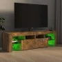 Mueble de TV con luces LED color roble ahumado 140x36,5x40 cm de vidaXL, Muebles TV - Ref: Foro24-822641, Precio: 101,08 €, D...