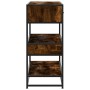 Mesa consola de madera de ingeniería roble ahumado 90x35x80 cm en Mesas auxiliares | Comprar online en Foru.es