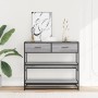 Mesa consola madera de ingeniería gris Sonoma 90x35x80 cm en Mesas auxiliares | Comprar online en Foru.es