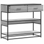 Mesa consola madera de ingeniería gris Sonoma 90x35x80 cm en Mesas auxiliares | Comprar online en Foru.es