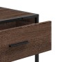 Mesa consola madera de ingeniería marrón roble 90x35x80 cm en Mesas auxiliares | Comprar online en Foru.es