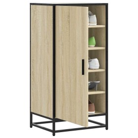 Mueble zapatero madera contrachapada roble sonoma 48x38x97,5 cm en Zapateros y organizadores de calzado | Comprar online en Foru