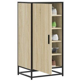 Mueble zapatero madera contrachapada roble sonoma 48x38x97,5 cm en Zapateros y organizadores de calzado | Comprar online en Foru