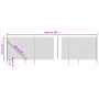 Cerca de alambre con pinchos de anclaje verde 2,2x10 m de vidaXL, Paneles de vallas - Ref: Foro24-153927, Precio: 146,72 €, D...