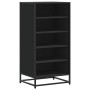 Mueble zapatero de madera de ingeniería negro 48x38x97,5 cm en Zapateros y organizadores de calzado | Comprar online en Foru.es