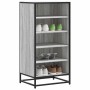 Mueble zapatero madera contrachapada gris sonoma 48x38x97,5 cm en Zapateros y organizadores de calzado | Comprar online en Foru.