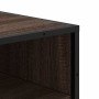 Zapatero madera contrachapada roble marrón 48x38x97,5 cm en Zapateros y organizadores de calzado | Comprar online en Foru.es
