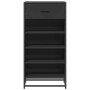 Mueble zapatero de madera de ingeniería negro 48x38x97,5 cm en Zapateros y organizadores de calzado | Comprar online en Foru.es