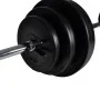 Banco de entrenamiento con juego de pesas y mancuernas 30,5 kg de vidaXL, Máquinas de levantamiento de pesas - Ref: Foro24-27...