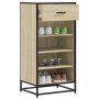 Mueble zapatero madera contrachapada roble sonoma 48x38x97,5 cm en Zapateros y organizadores de calzado | Comprar online en Foru