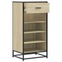Mueble zapatero madera contrachapada roble sonoma 48x38x97,5 cm en Zapateros y organizadores de calzado | Comprar online en Foru