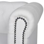 Sofás Chesterfield de 2 y 3 plazas cuero sintético blanco de vidaXL, Sofás - Ref: Foro24-272250, Precio: 910,02 €, Descuento: %