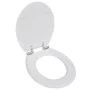 Toilet Seats with Soft Close Lids 2 Pcs White MDF by vidaXL, Toilet and bidet seats - Ref: Foro24-275885, Price: 76,25 €, Dis...