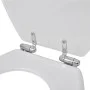Toilet Seats with Soft Close Lids 2 Pcs White MDF by vidaXL, Toilet and bidet seats - Ref: Foro24-275885, Price: 76,25 €, Dis...