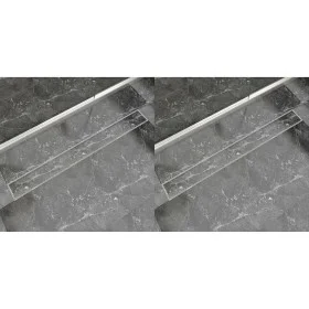 Desagüe lineal de ducha 2 piezas 1030x140 mm acero inoxidable de vidaXL, Desagües - Ref: Foro24-275952, Precio: 128,53 €, Des...