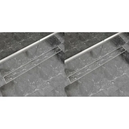 Desagüe lineal de ducha 2 piezas 1030x140 mm acero inoxidable de vidaXL, Desagües - Ref: Foro24-275952, Precio: 128,53 €, Des...
