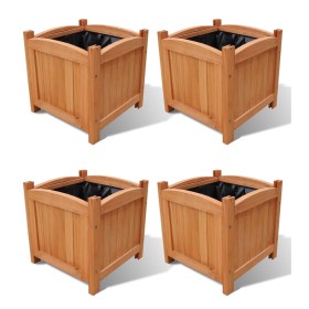 Arriate 4 unidades 30x30x30 cm de vidaXL, Maceteros y jardineras - Ref: Foro24-276010, Precio: 86,90 €, Descuento: %