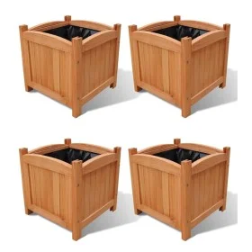 Arriate 4 unidades 30x30x30 cm de vidaXL, Maceteros y jardineras - Ref: Foro24-276010, Precio: 94,77 €, Descuento: %