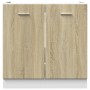 Armario bajo "Lyon" Roble Sonoma 80x46x81,5 cm Madera de ingeniería en Armarios de cocina | Comprar online en Foru.es