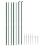 Cerca de alambre con pinchos de anclaje verde 1,6x10 m de vidaXL, Paneles de vallas - Ref: Foro24-153924, Precio: 113,49 €, D...