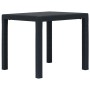 Mesa y sillas de jardín 3 piezas plástico gris aspecto ratán de vidaXL, Conjuntos de jardín - Ref: Foro24-276113, Precio: 240...
