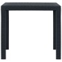 Mesa y sillas de jardín 3 piezas plástico gris aspecto ratán de vidaXL, Conjuntos de jardín - Ref: Foro24-276113, Precio: 240...