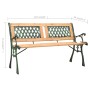 Banco de jardín hierro fundido y madera de abeto maciza 122 cm de vidaXL, Bancos de jardín - Ref: Foro24-312033, Precio: 84,1...