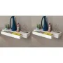 Estantes de pared flotantes con cajones 2 uds blanco 80 cm de vidaXL, Estantes y estanterías - Ref: Foro24-276002, Precio: 10...