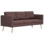 Conjunto de sofás 2 piezas tela marrón de vidaXL, Sofás - Ref: Foro24-276852, Precio: 548,20 €, Descuento: %