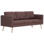 Conjunto de sofás 2 piezas tela marrón de vidaXL, Sofás - Ref: Foro24-276852, Precio: 557,97 €, Descuento: %