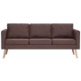 Conjunto de sofás 2 piezas tela marrón de vidaXL, Sofás - Ref: Foro24-276852, Precio: 557,97 €, Descuento: %