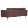 Conjunto de sofás 2 piezas tela marrón de vidaXL, Sofás - Ref: Foro24-276852, Precio: 557,97 €, Descuento: %