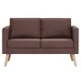 Conjunto de sofás 2 piezas tela marrón de vidaXL, Sofás - Ref: Foro24-276852, Precio: 548,20 €, Descuento: %