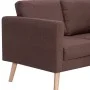 Conjunto de sofás 2 piezas tela marrón de vidaXL, Sofás - Ref: Foro24-276852, Precio: 548,20 €, Descuento: %
