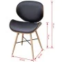 Esszimmerstühle 4 Einheiten Kunstleder und gebogenes Holz von vidaXL, Essstühle - Ref: Foro24-271948, Preis: 373,08 €, Rabatt: %