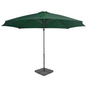Sombrilla de jardín con base portátil verde de vidaXL, Sombrillas - Ref: Foro24-276332, Precio: 269,36 €, Descuento: %