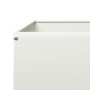Arriate de acero blanco 100x100x18,5 cm en Macetas y jardineras | Comprar online en Foru.es